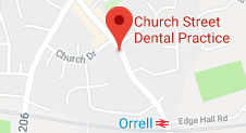 Map to Church Street Dental Practice